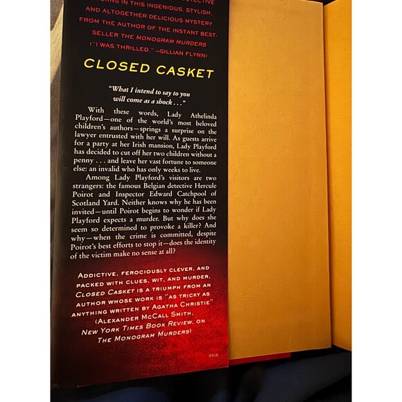 Closed Casket: The New Hercule Poirot Mystery by Sophie Hannah (Hardcover, 2016) - Picture 4 of 5